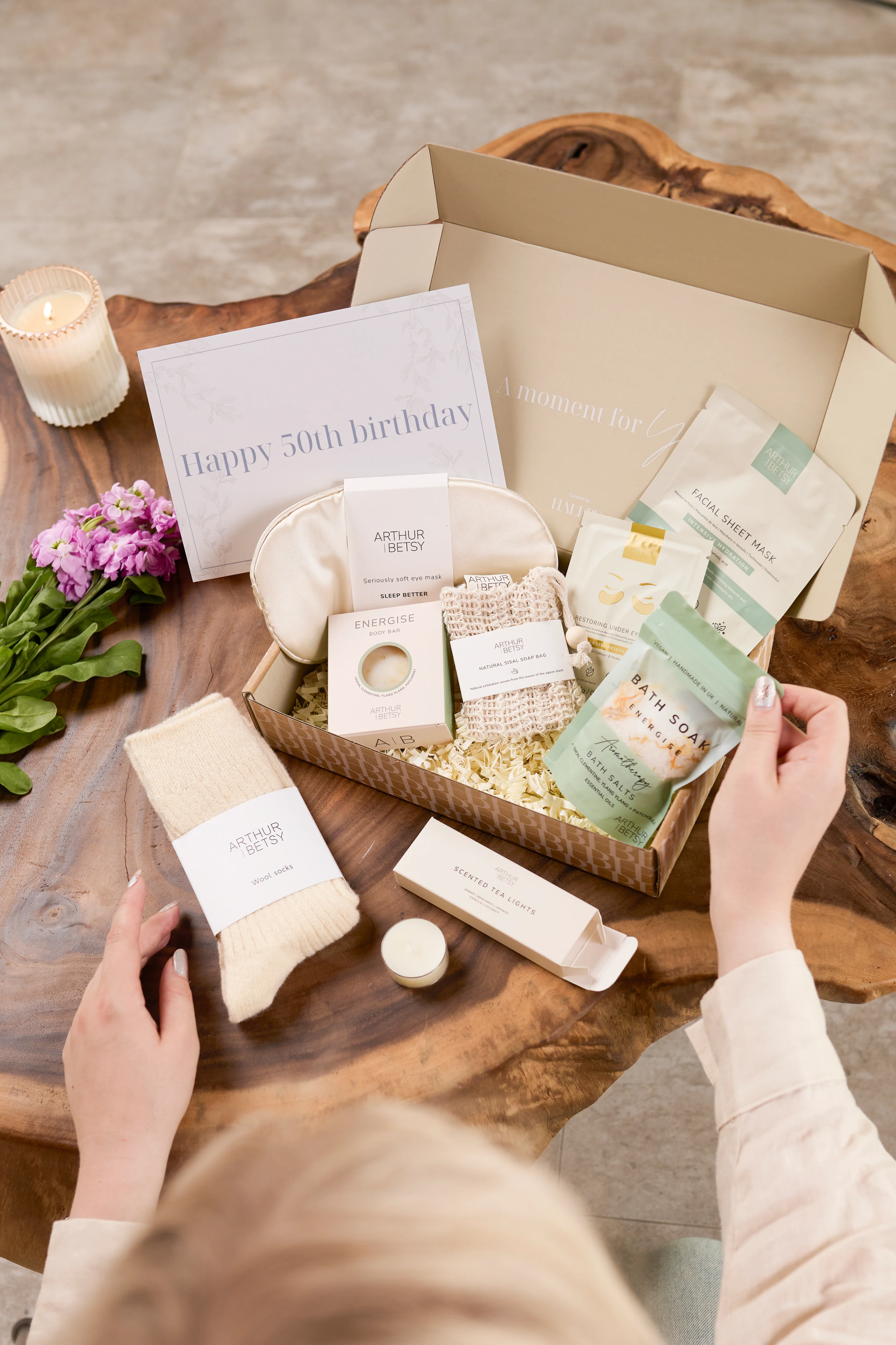50th birthday pamper kit