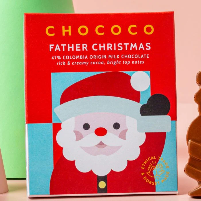 Father Christmas Milk Chocolate Bar Chococo - Image 3