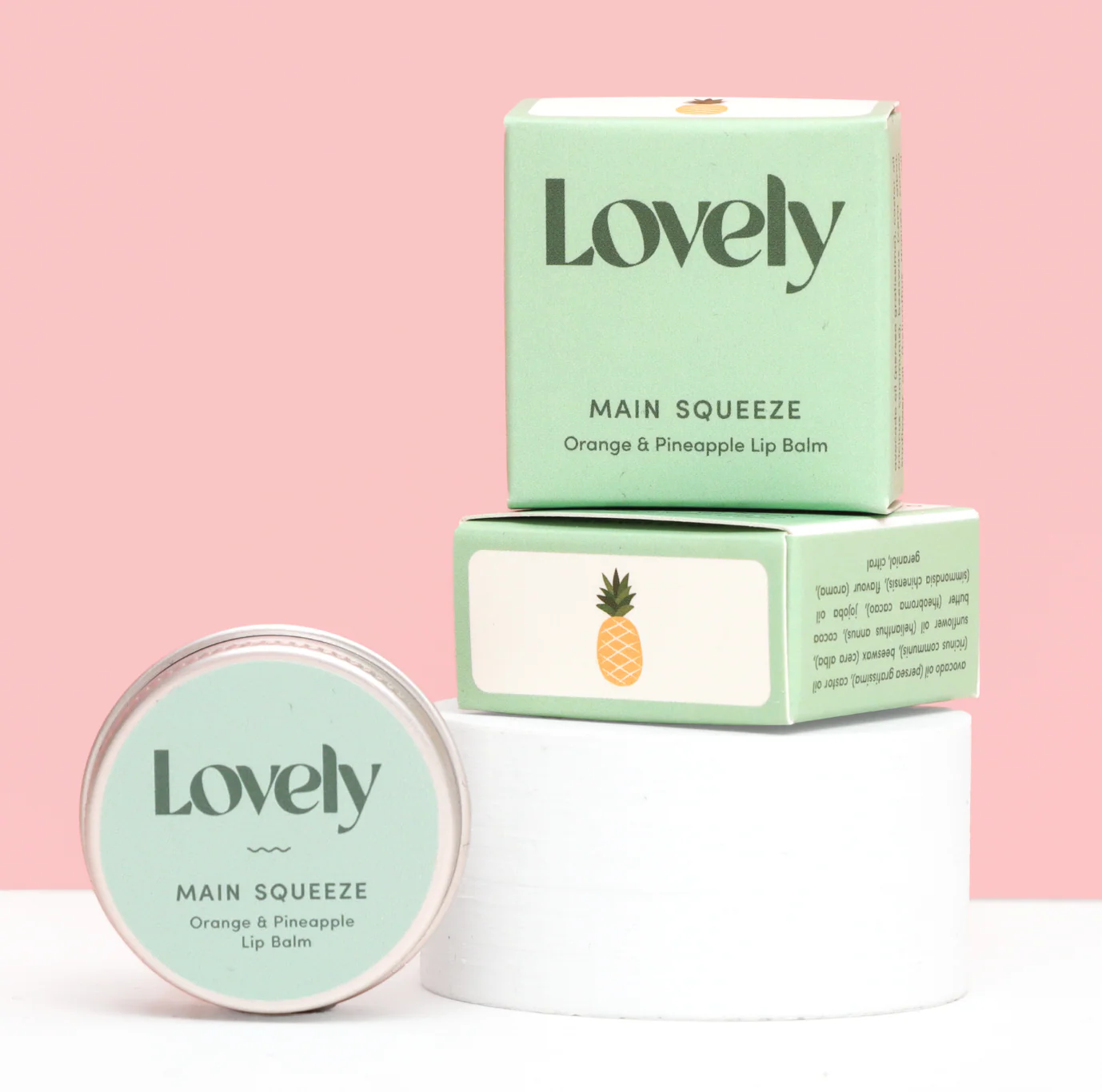 Lovely - Main Squeeze – Orange & Pineapple Lip Balm - Image 2