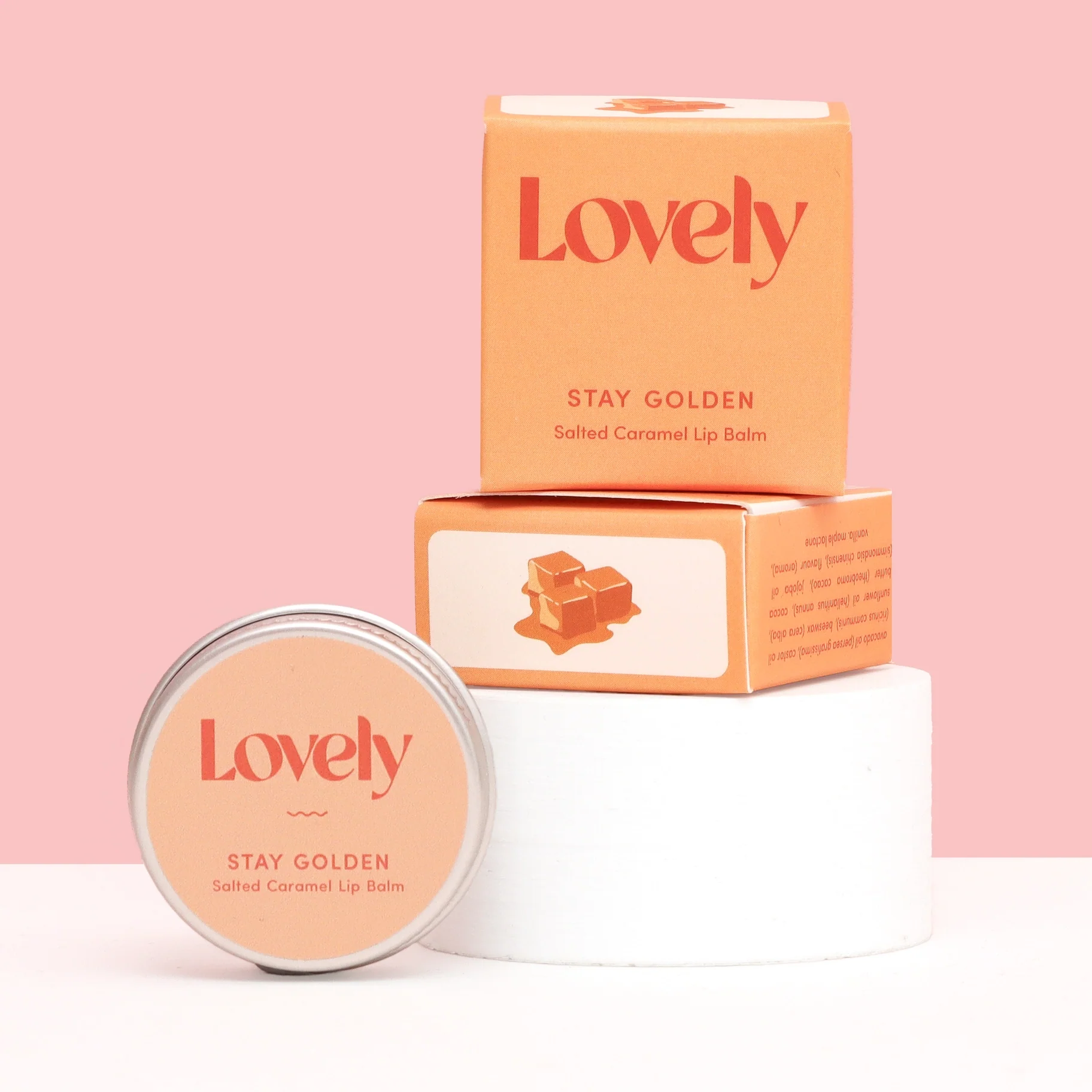 Lovely Lip Balm - Stay Golden - Salted Caramel