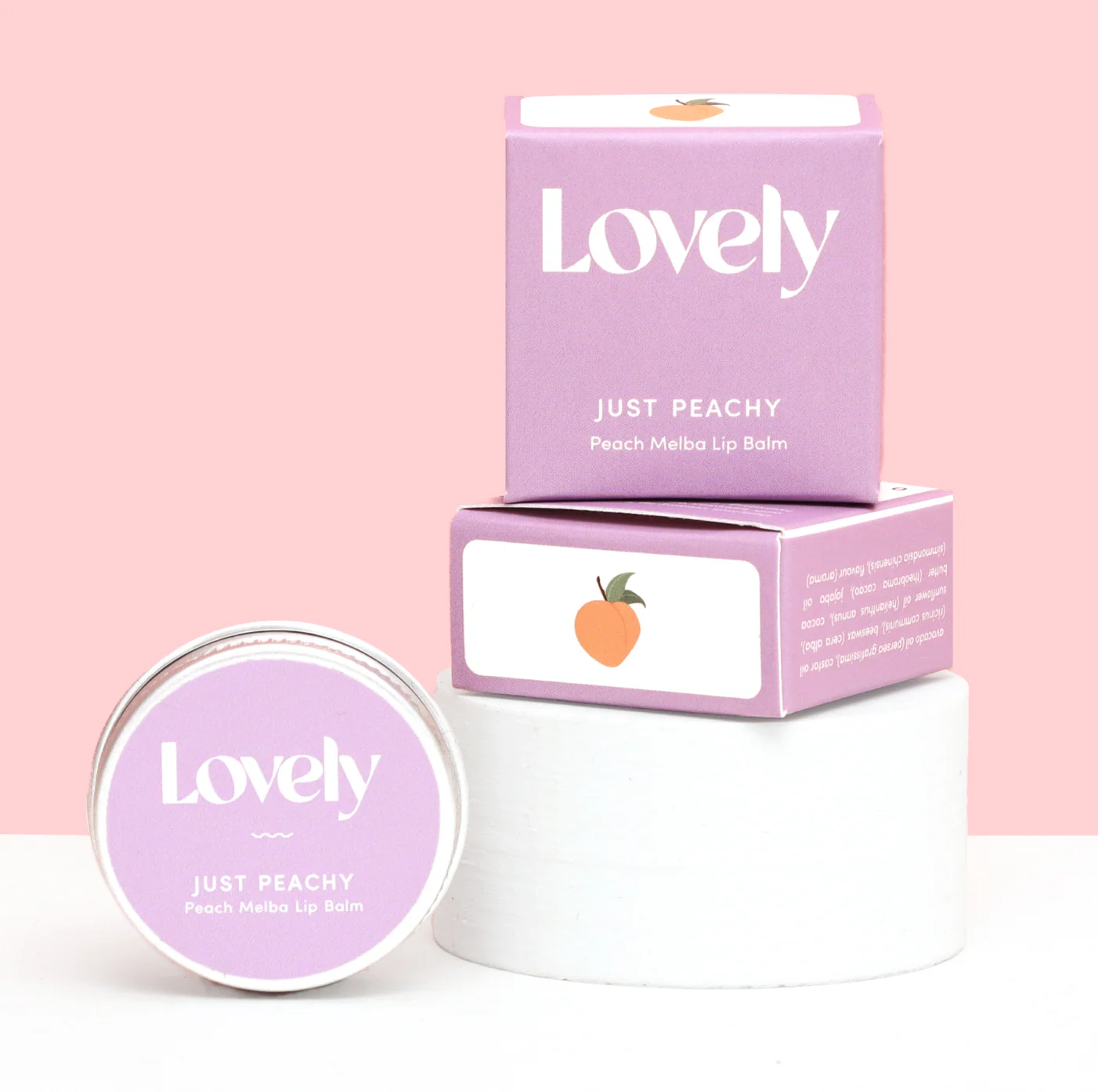 Lovely - Just Peachy – Peach Melba Lip Balm - Image 2