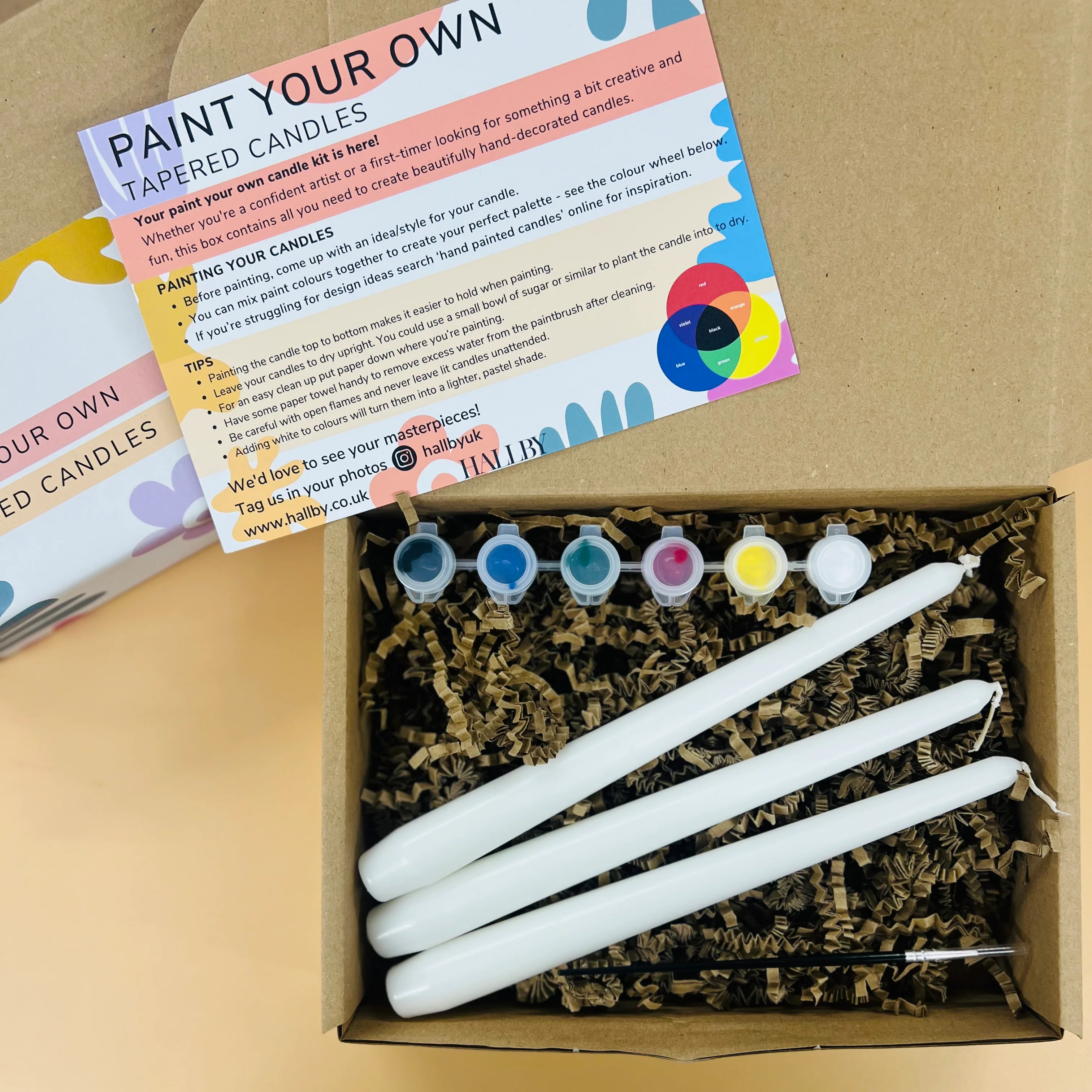 Paint Your Own Candles Kit – Unique DIY Gift Box, Letterbox Friendly - Image 10