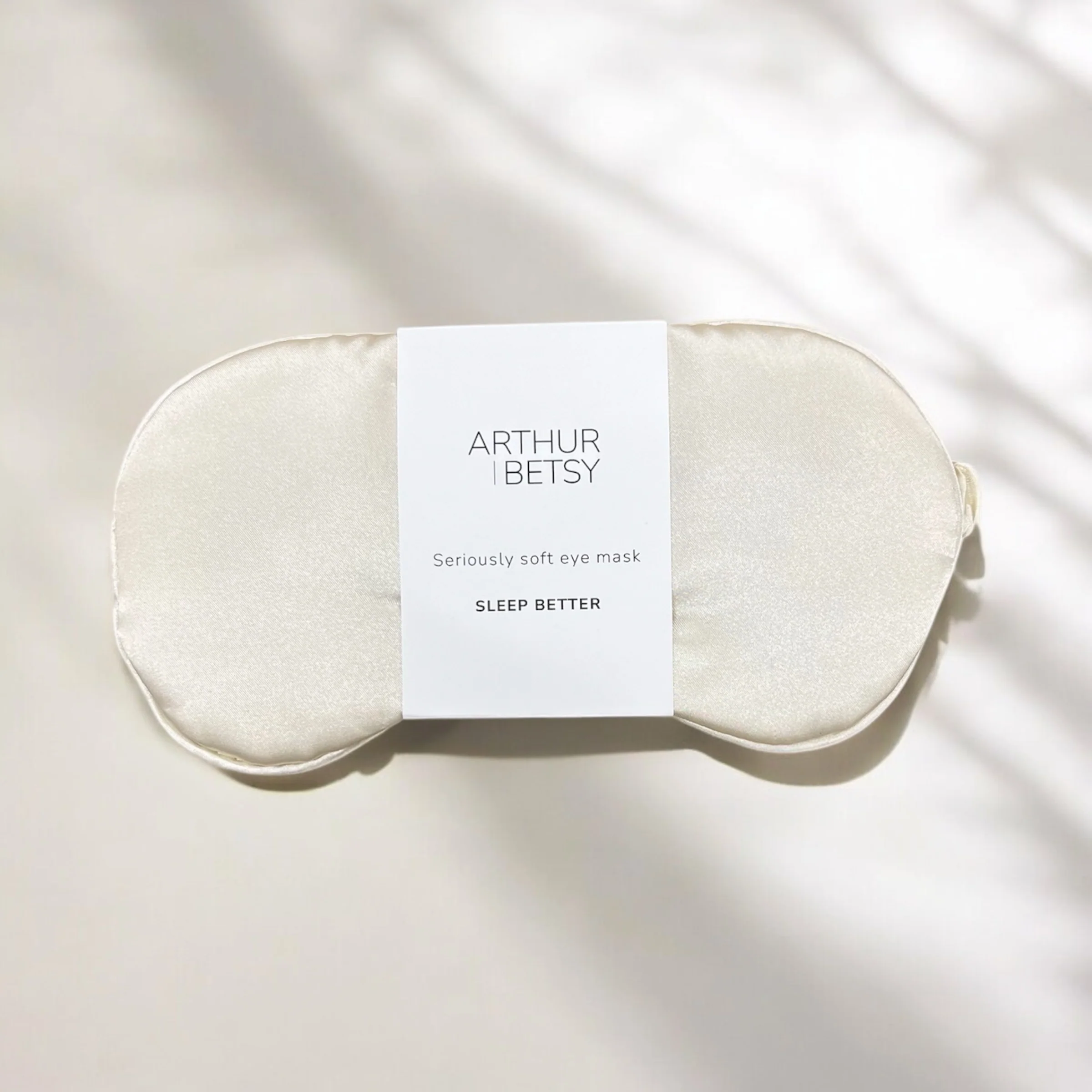 Satin sleep mask - champagne - Image 3