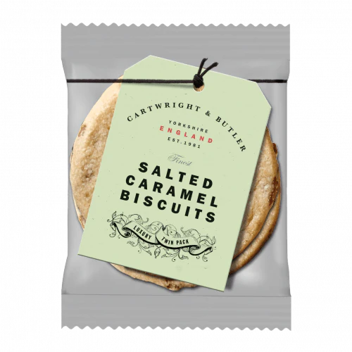 Twin pack salted caramel biscuits